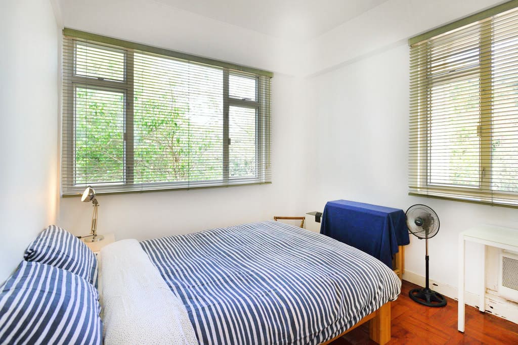 Bedroom - One Queen Size Bed, AC and Study Desk