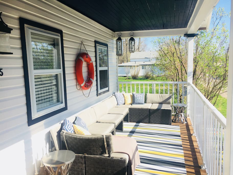 A great front porch for everyone to enjoy!