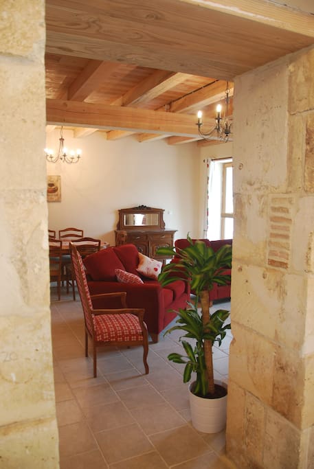 Comfortable sitting room.