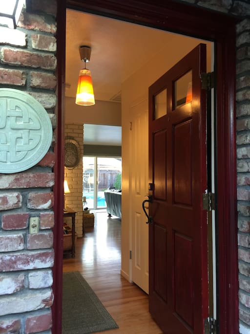 Main House: Using a keyless entry, your access is safe adn easy.