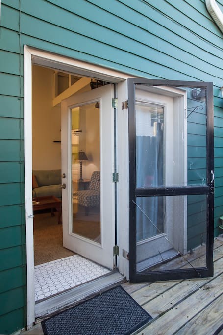 your private entrance off the deck