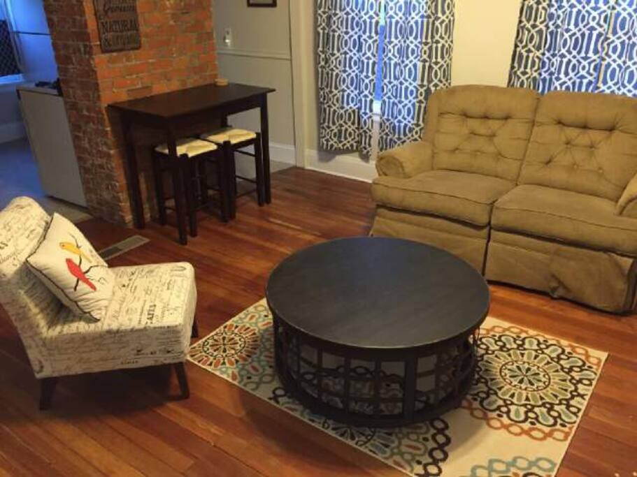 Newly added couch for extra comfort and relaxation for a little tv time !
