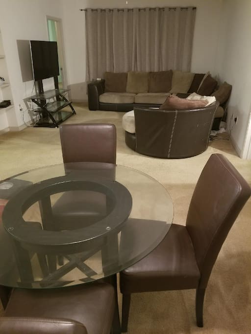 Dining area view.