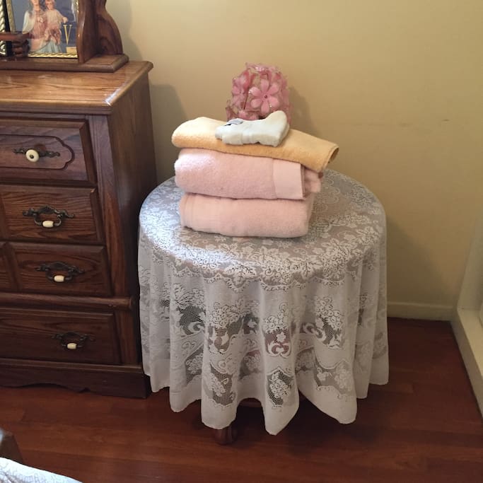 You will have plenty of towels.