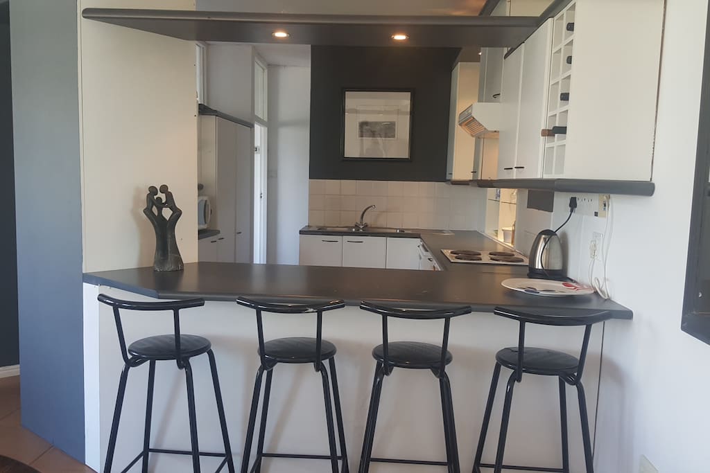 Breakfast nook in well equipped kitchen