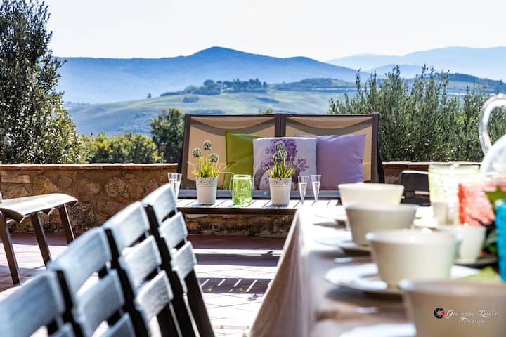 Independent Country House: Pool And Stunning View - Volterra