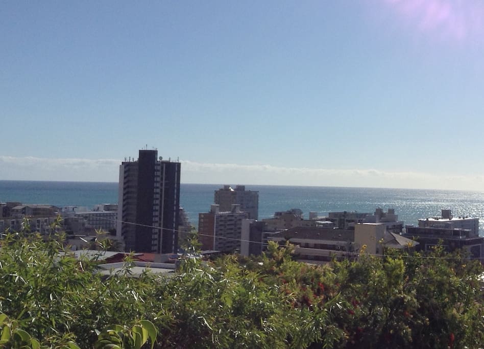 Daytime view showing our location on the slopes of signal hill