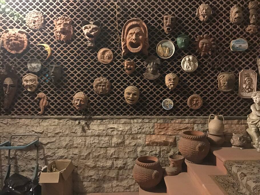 This is collection masks from parents when they traveled and brought all over the world !