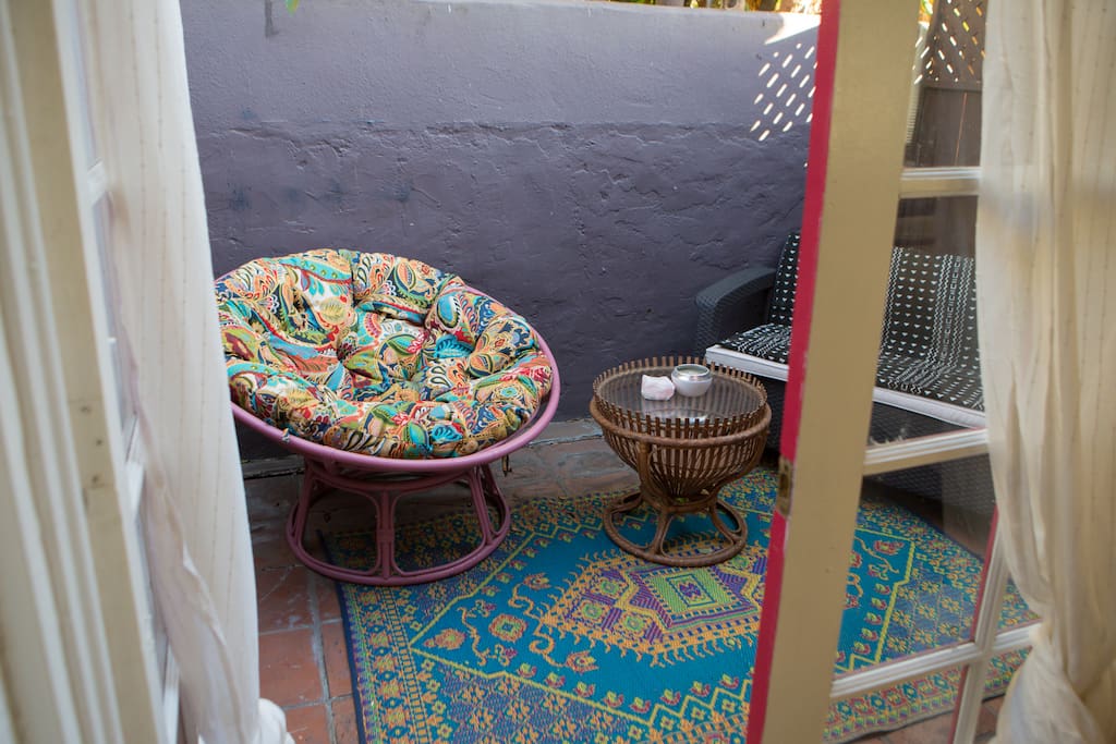 Private Patio off off Guest Room