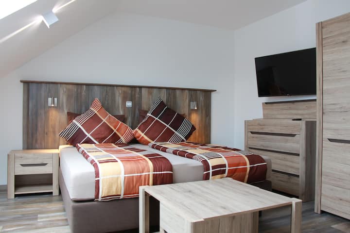 Chumba 1 cha kulala pia kinaweza kuwekewa nafasi kama vitanda vya mtu mmoja