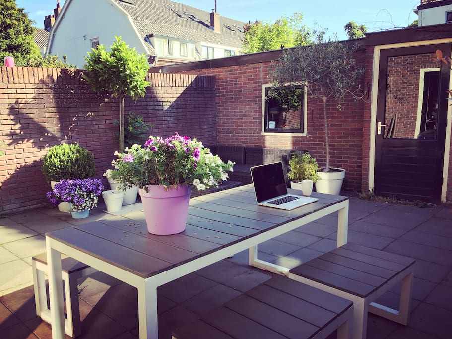 Having your own little garden. To enjoy the silence. The sun. Breakfast or even a BBQ!