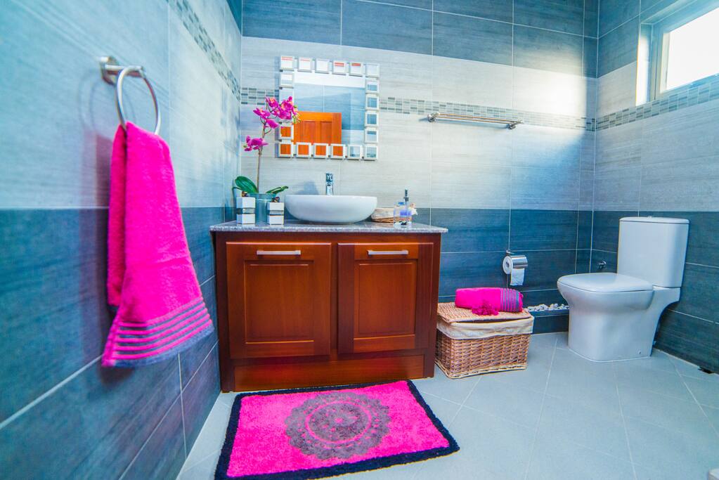 The bathroom and toilet