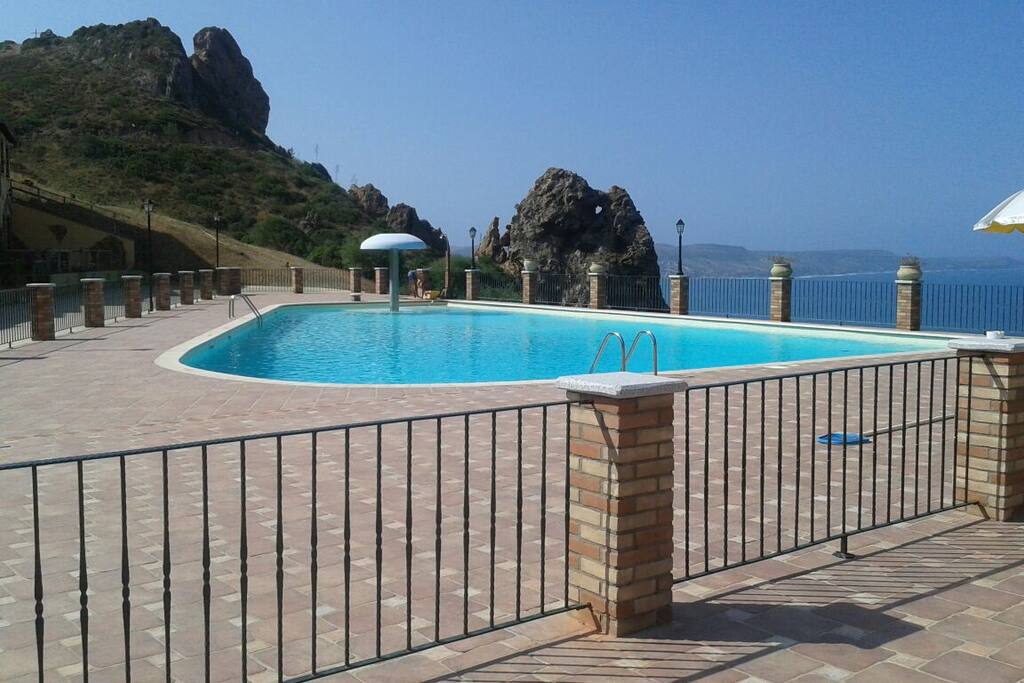 Swimming pool Casa Mario at the villaggio Tanca Piras, Nebida, Sardegna.