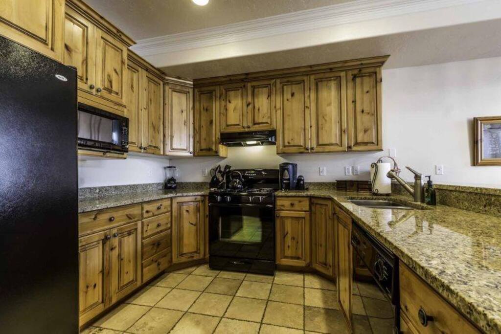 Fully stocked kitchen