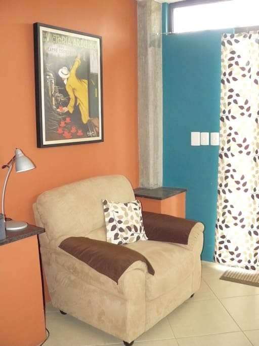 Living room, nice reading corner