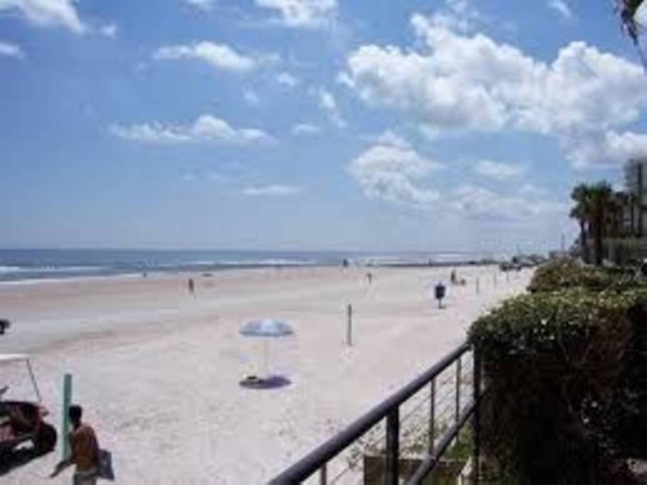 The beach to the South