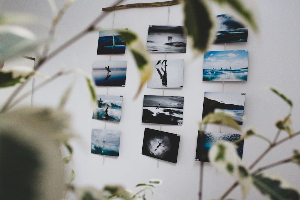 Ocean and surf inspired decor