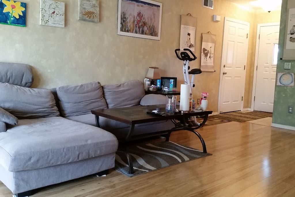 L-shape comfy couch