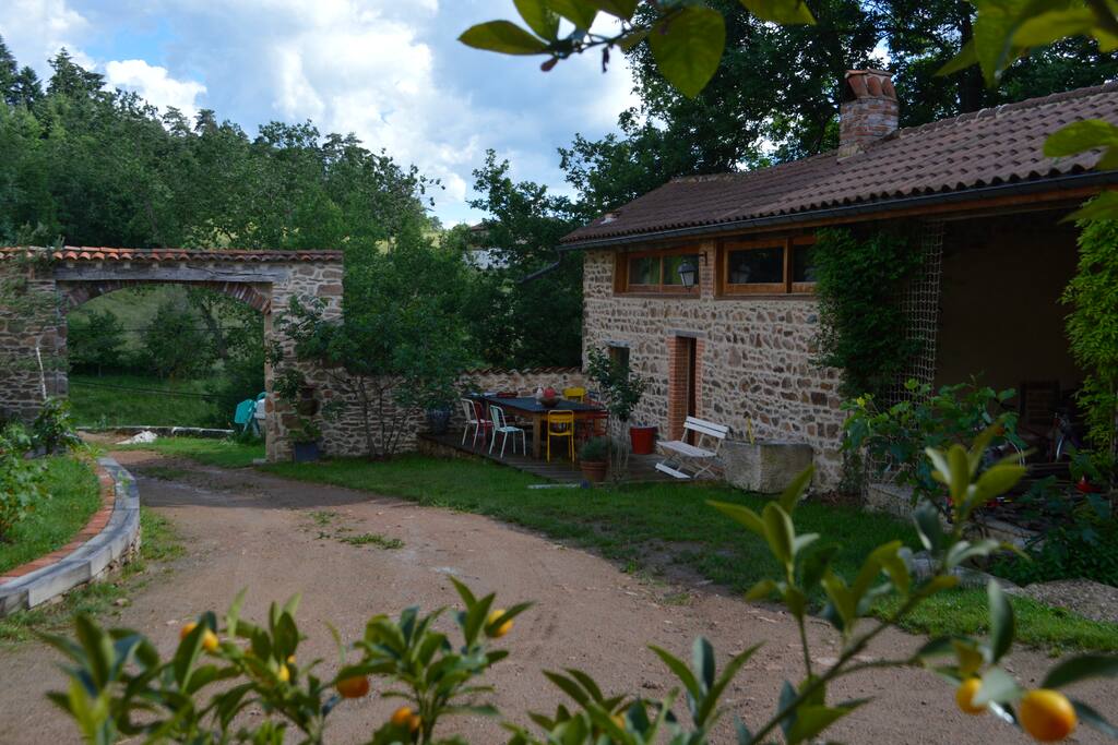 cour et terrasse coté cuisine