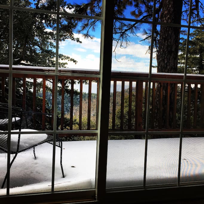 VIEW FROM UPSTAIRS BEDROOM
