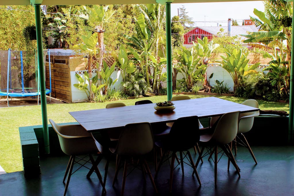Outside dining