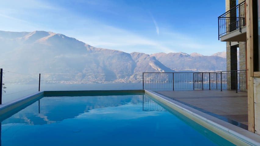 appartamento con1 camera vista lago