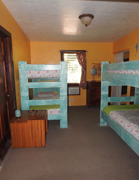One of our bunk beds in one of our Bird of Paradise dorms.