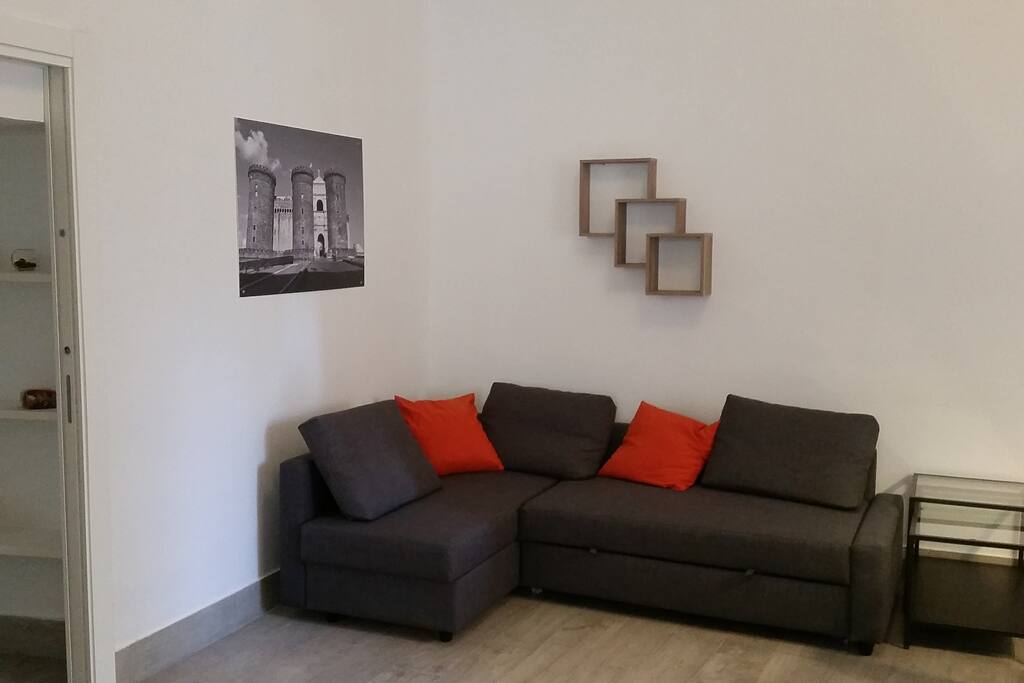 Particolare del divano letto