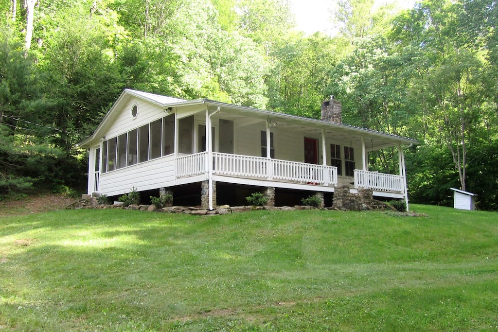 Our remodeled mountain Farmhouse provides an oasis of quiet and nature.