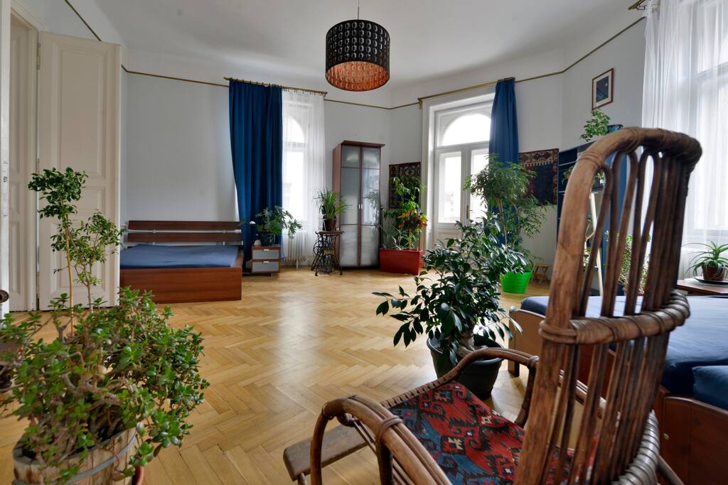 Large bedroom with balcony