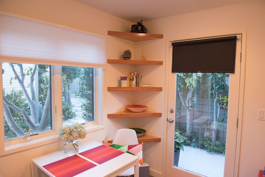 Great area for working or for eating breakfast in the morning.