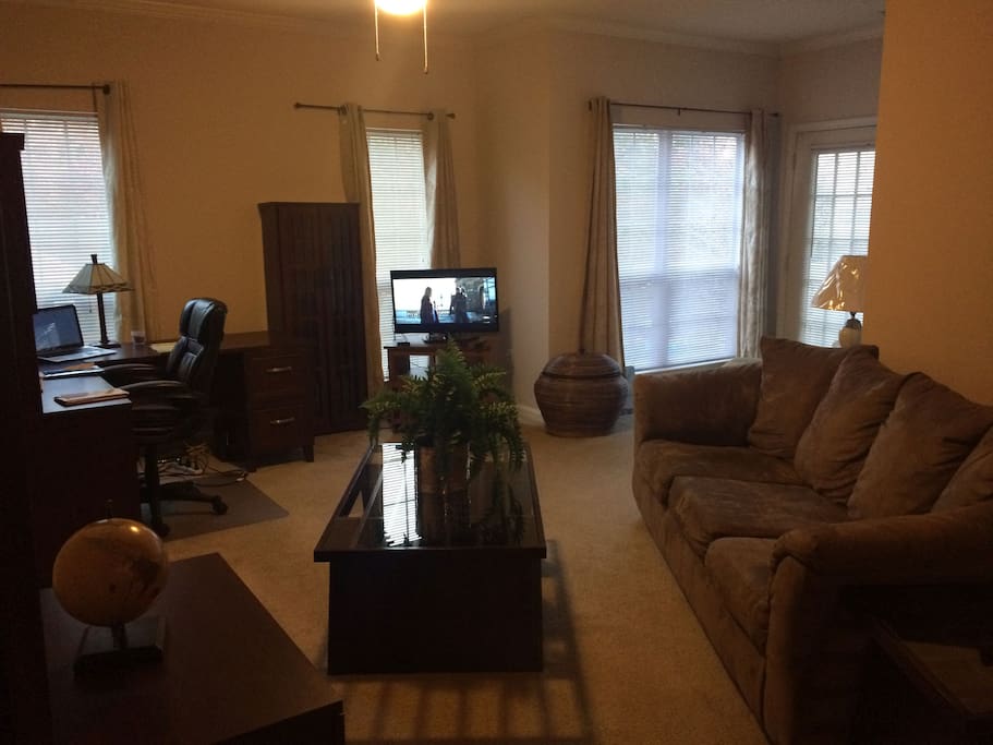 Family Room with Business Area
