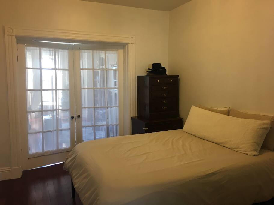 big queen size bed- extra pillows and blankets available!