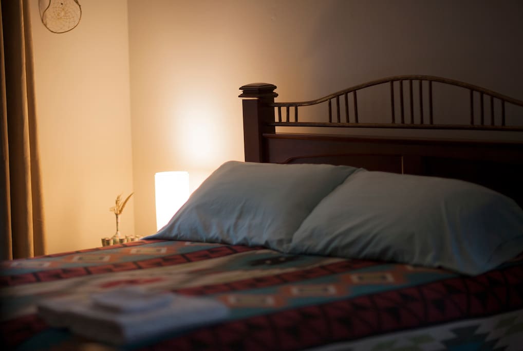 Comfortable queen-sized bed
