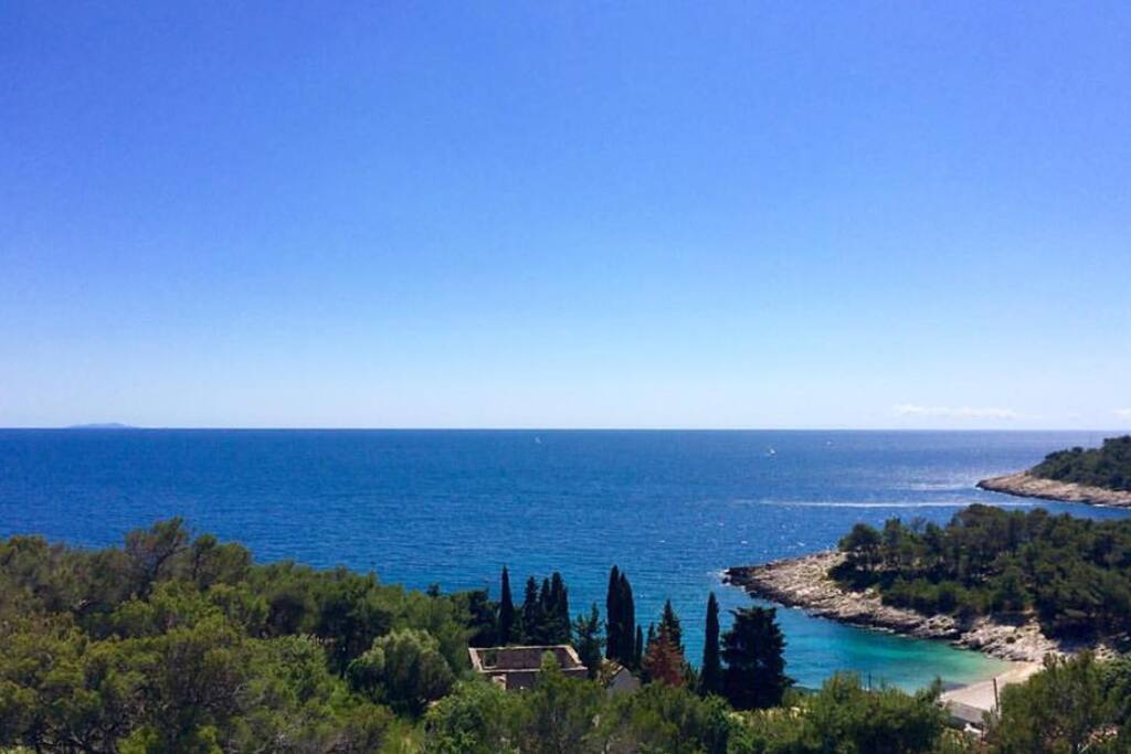 Sea and beach view