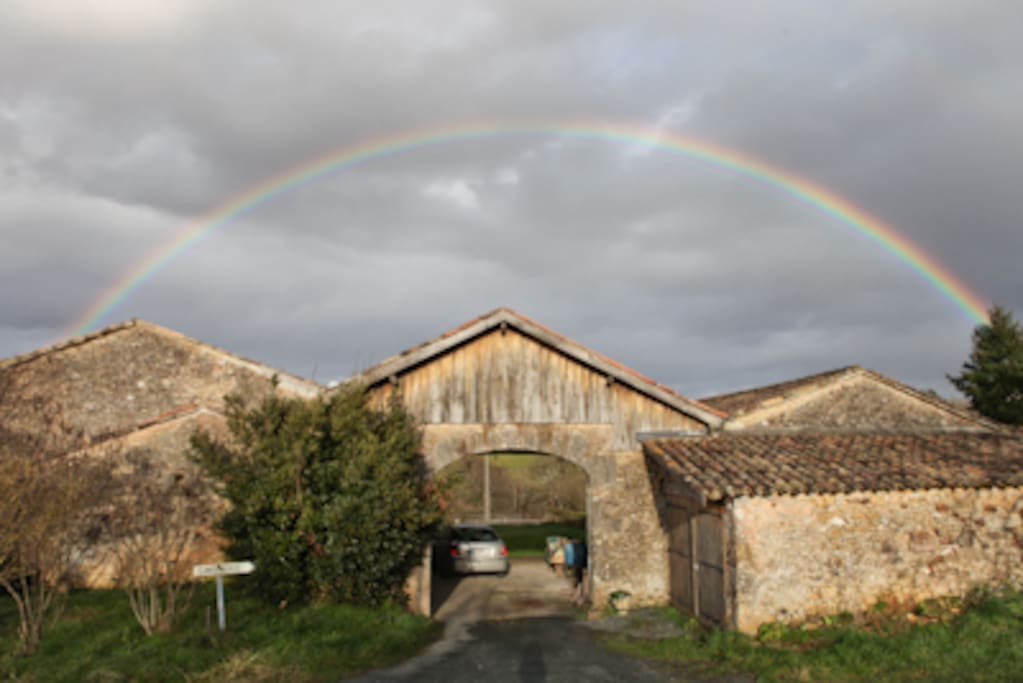 L'entrée de la ferme.