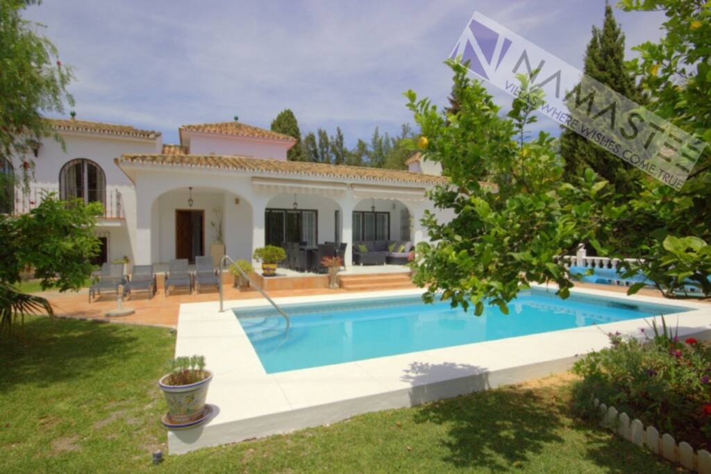 The pool and the garden