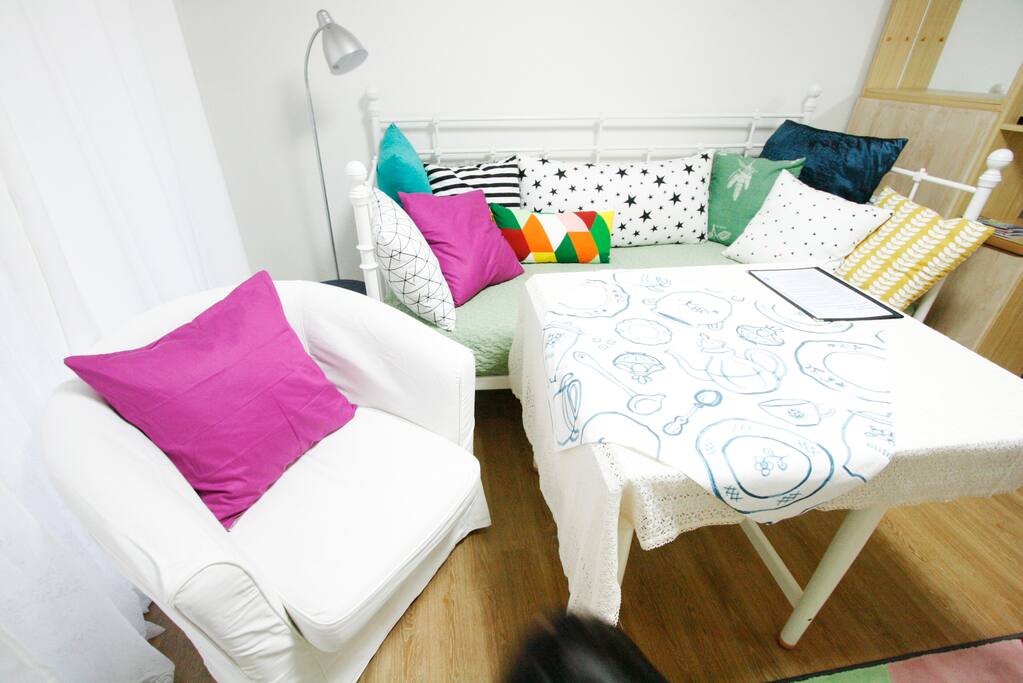 Living room with facility for sofa