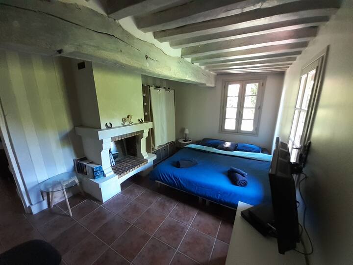 Chambre lit queen size RDC
