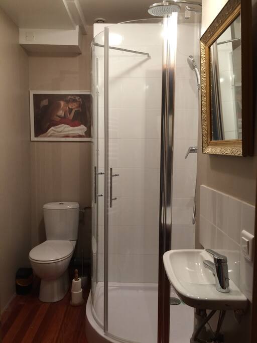 Salle d'eau et WC privatifs.