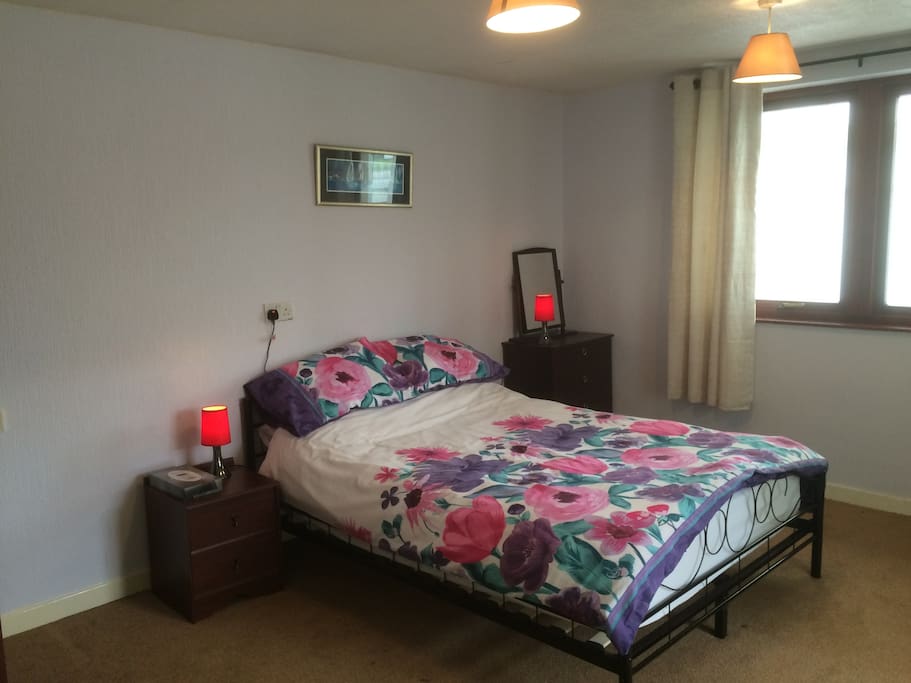 Bedroom 3 with double bed and ensuite bathroom