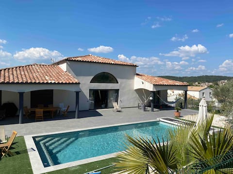 Very quiet villa with pool and not overlooked.