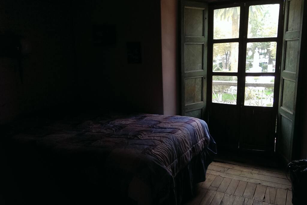 2 persons bed, balcony with great view