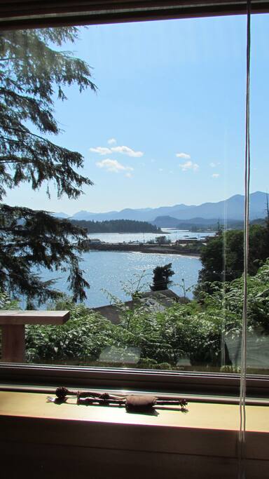 View from picture window, bedroom.