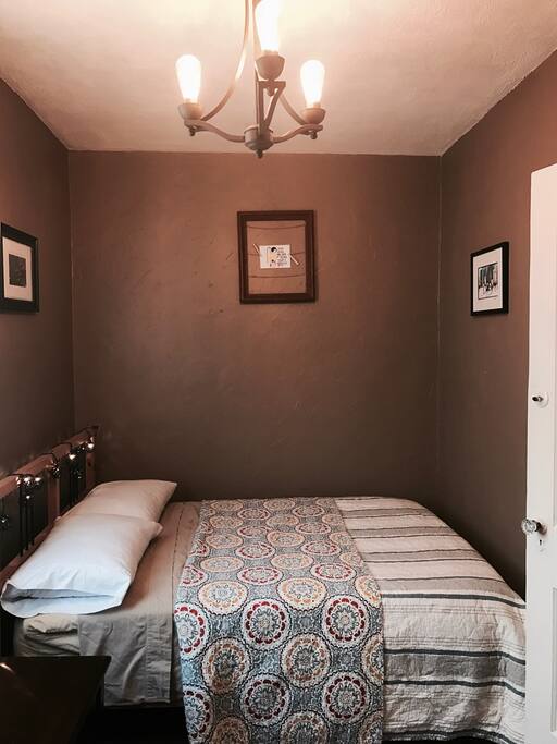 Super comfortable full-size bed.