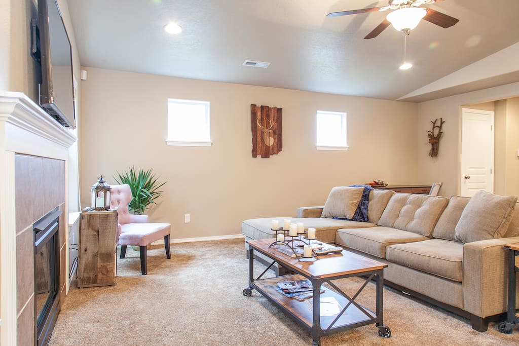 Couch pulls out to queen bed