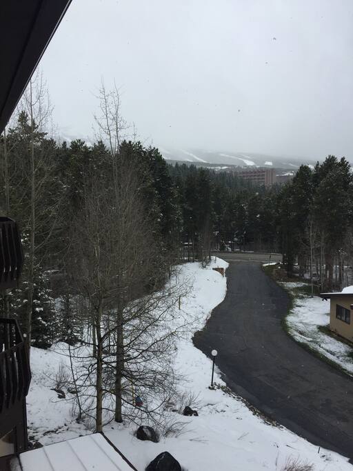 View to Peak 9 from balcony