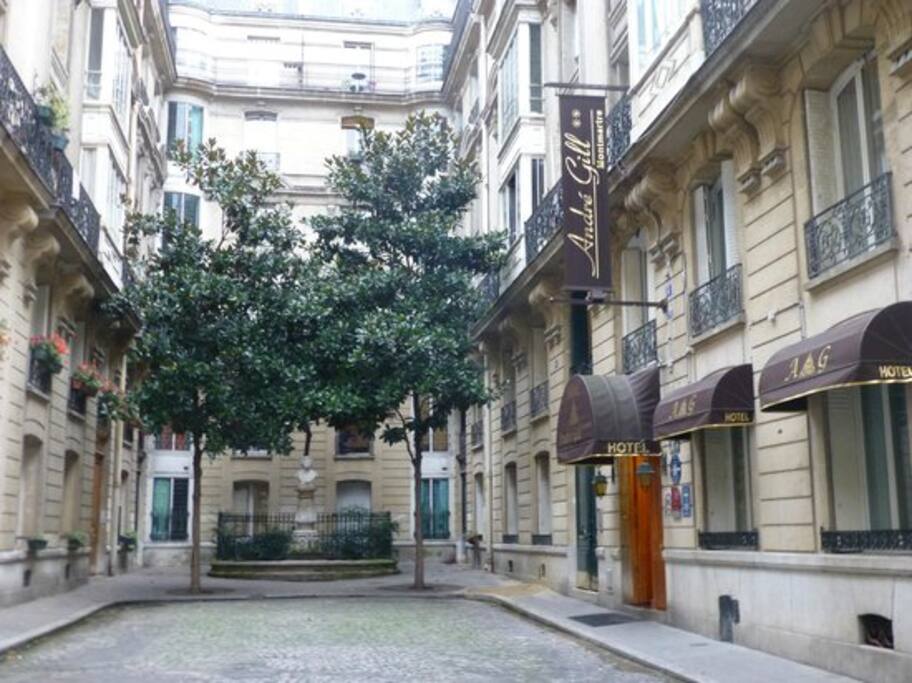 Cour de l'immeuble