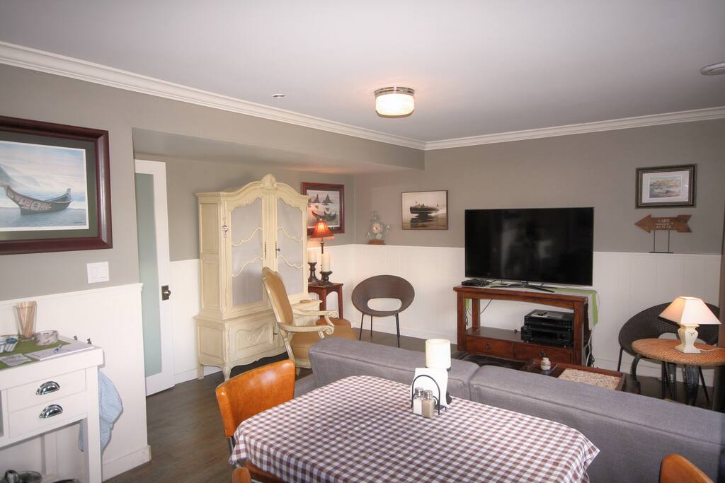 Dining Table and Living Room