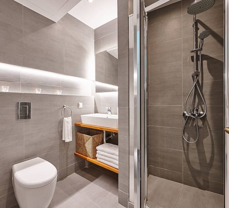 Spa inspired bathroom.